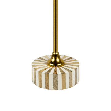 Calix 23.5" Contemporary Minimalist Metal/Resin Round End Table - JONATHAN Y